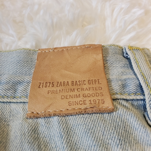 ZARA Ripped Washed Denim - Picture 7 of 9